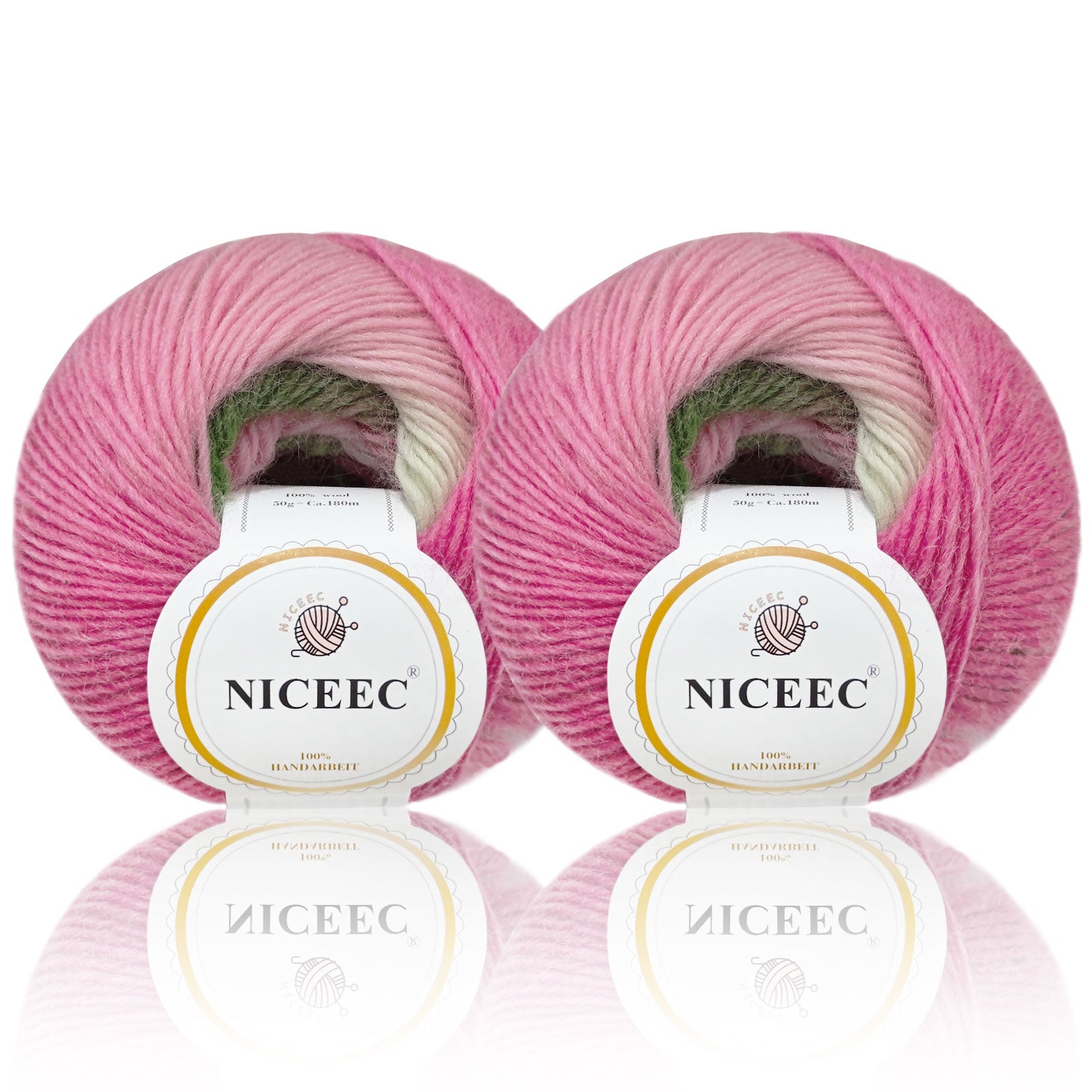 Hilo suave arcoíris 100 % lana degradado multicolor para tejer a crochet