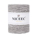NICEEC 1 Skein Paper Yarn for Crocheting -Easy Croceht, Raffia Yarn for Sun Hat & DIY Home Decor - 5.3oz/262yds