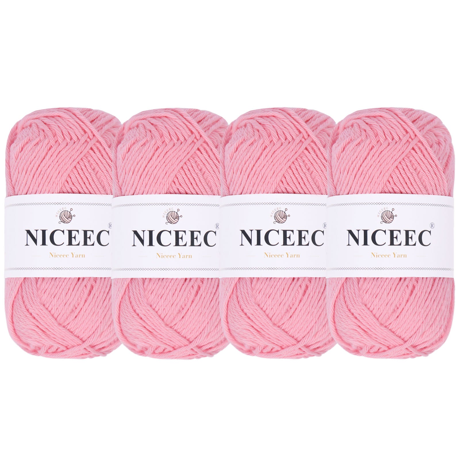 NICEEC Soft Baby Cotton Yarn, DK Weight, DIY Craft Blanket Yarn for Crochet & Knitting