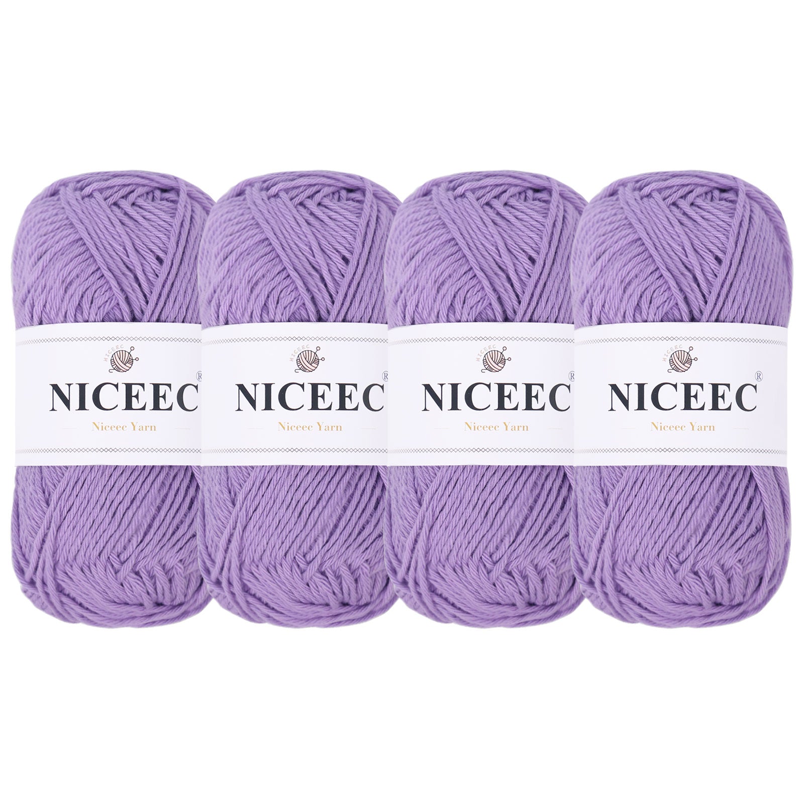 NICEEC Soft Baby Cotton Yarn, DK Weight, DIY Craft Blanket Yarn for Crochet & Knitting