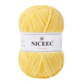 NICEEC Chenille Yarn Light Worsted Weight Yarns for Knitting Fancy Yarn for Crochet Weaving DIY Craft Total Length 110m (120yds, 100g)