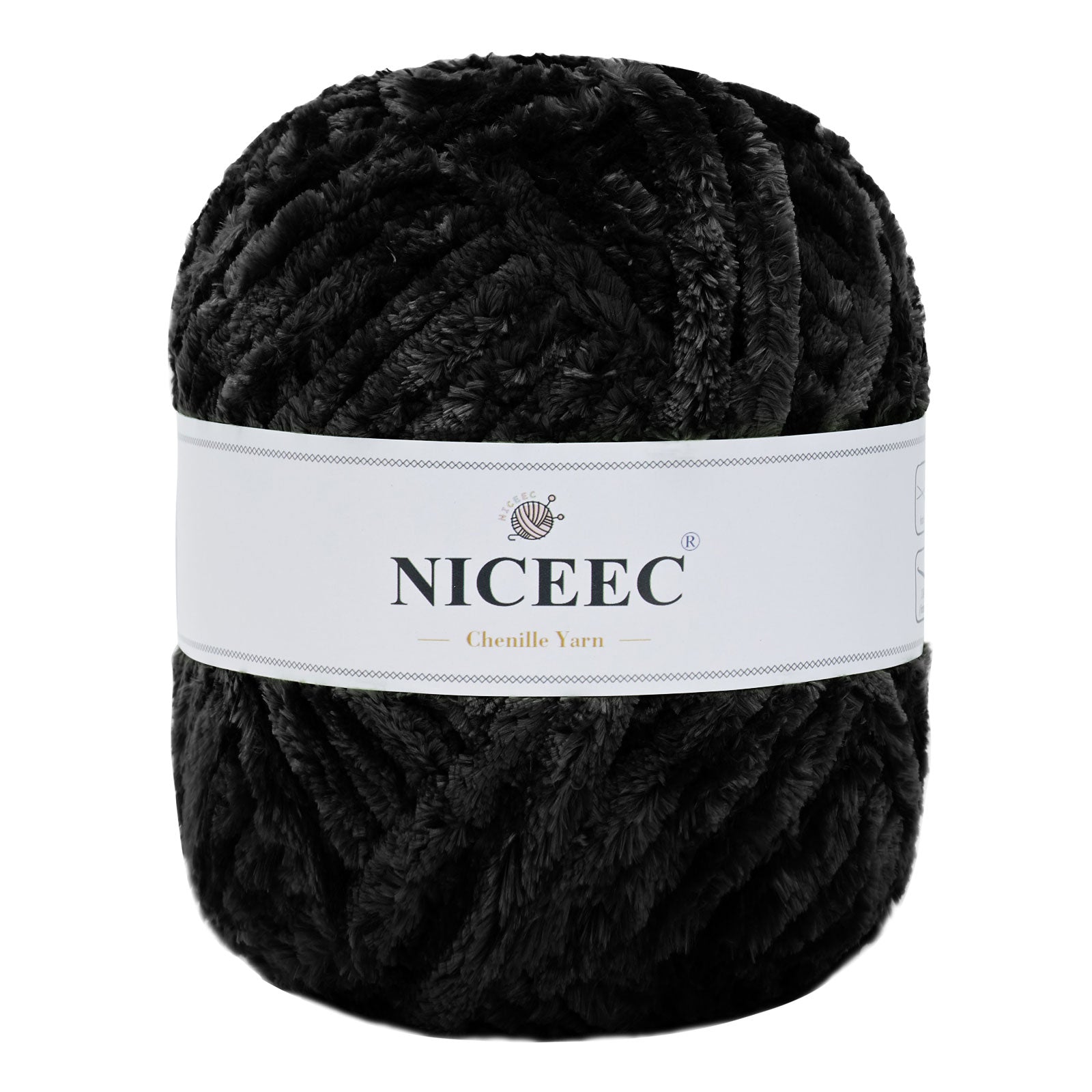 NICEEC 300g Soft Chenille Yarn Blanket Velvet Yarn for Knitting, Crochet, Weaving DIY Craft Total Length 150m (164yds)