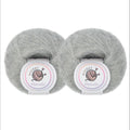 NICEEC 2 Skeins Soft Mohair Yarn, Fluffy & Fuzzy, Luxurious & Thin, Slik Wool Blend Yarn for Crochet & Knitting