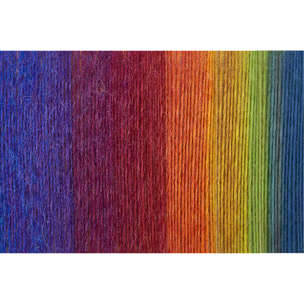 Hilo suave arcoíris 100 % lana degradado multicolor para tejer a crochet
