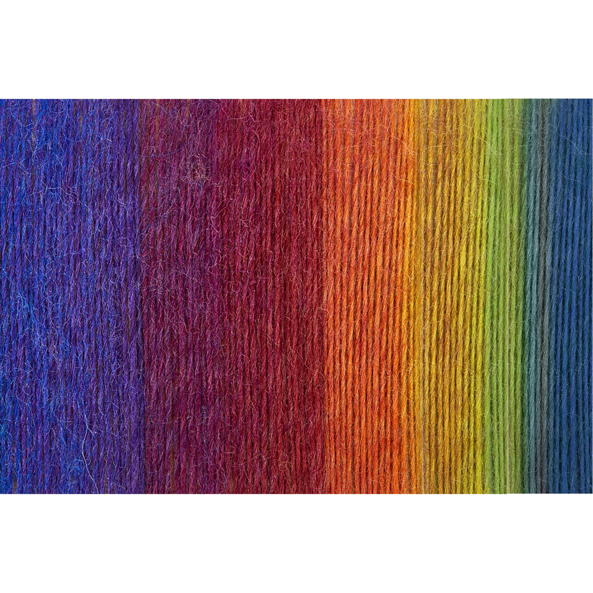 Hilo suave arcoíris 100 % lana degradado multicolor para tejer a crochet