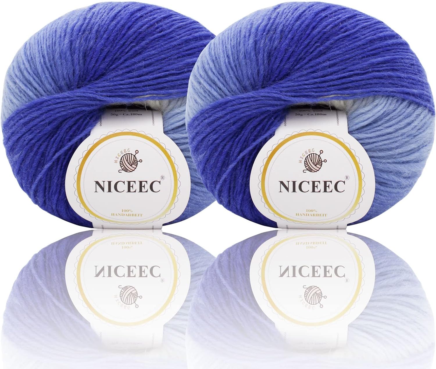 Hilo suave arcoíris 100 % lana degradado multicolor para tejer a crochet