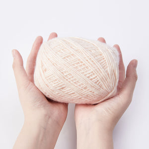 NICEEC 3 Skeins Big-Belly Air Yarn Baby Cotton Yarn for Knitting Fancy Yarn Soft Cotton Blend Sport Weight Yarn for Crochet Total Length(3×295yds, 3×3.5oz)