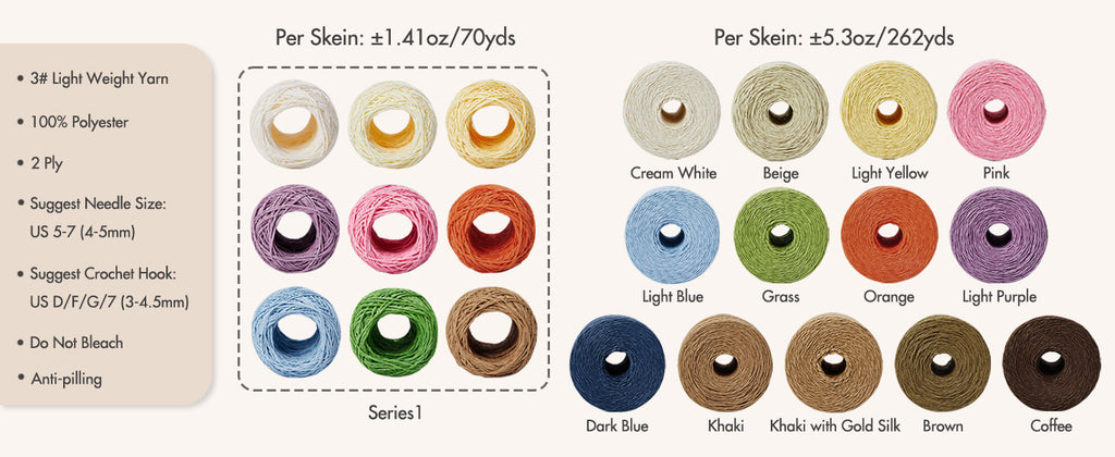 NICEEC 1 Skein Paper Yarn for Crocheting -Easy Croceht, Raffia Yarn for Sun Hat & DIY Home Decor - 5.3oz/262yds