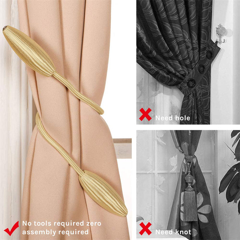 DIY Twist Curtain Tiebacks Creative Decorative Crystal Drape Tie Backs European Style Random Modelling Curtain Holdbacks
