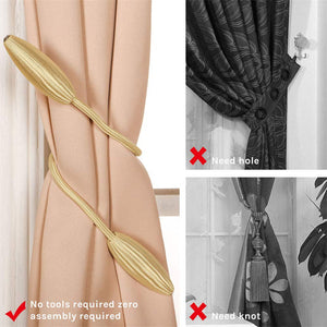 DIY Twist Curtain Tiebacks Creative Decorative Crystal Drape Tie Backs European Style Random Modelling Curtain Holdbacks